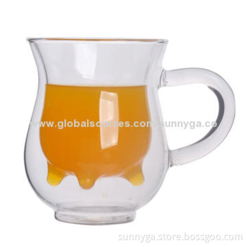 High-quality Double Wall Glass with 231mL Capacity, 112mm Height